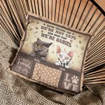 Personalizado No somos gatos nuestra mamá dijo que somos bebés amor gato Throw Pillow Cover Pet Cat Lover Cat Dad Cat Mom Gift Sofa Home Decor