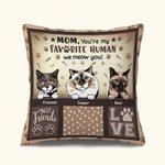 Personalisierte Katze Pfote Doodle bester Freund werfen Kissen Abdeckung Geburtstage Schlafzimmer Dekor Vatertag Muttertag