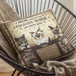 Personalisierte Katze Pfote Doodle bester Freund werfen Kissen Abdeckung Geburtstage Schlafzimmer Dekor Vatertag Muttertag