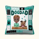 Henkilökohtainen Elämä on parempaa koirien kanssa Söpö tassu heittää tyynynpäällinen vuosipäivä olohuoneeseen Isän päivä