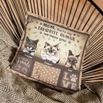 Personalisierte Katze Pfote Doodle bester Freund werfen Kissen Abdeckung Geburtstage Schlafzimmer Dekor Vatertag Muttertag