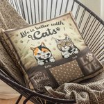 Taie d'oreiller personnalisée pour la décoration d'intérieur des amoureux des chats
