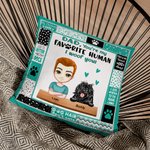 Henkilökohtainen koira suosikki ihmisen isä söpö tassu graffiti heittää tyynyn kansi isänpäivä kodin sisustus