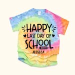Personalisierte School's Out für Sommer letzten Tag der Schule Tie-Dye T-Shirt Lehrer Studenten Graduierung Saison