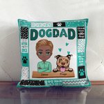 Henkilökohtainen Elämä on parempaa koirien kanssa Söpö tassu heittää tyynynpäällinen vuosipäivä olohuoneeseen Isän päivä