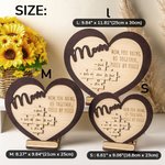 Personalised Puzzle Heart Decoration Wall Sign Gift for Mom