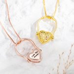 Personalisierte Liebe Biene Wabe Edelstein Foto Anhänger Ring Halskette Geschenk für Freundin Mama Familie Mitglied