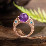 Personlig naturlig helande kristall Jade pärla Födelsesten Massage Yoga Meditation Avkoppling Ring