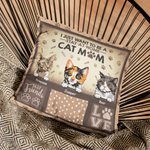 Gepersonaliseerd I Just Want To Be A Stay At Home Cat Mam Kat Pap Werpkussenhoes Verjaardagscadeau