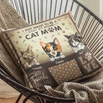 Gepersonaliseerd I Just Want To Be A Stay At Home Cat Mam Kat Pap Werpkussenhoes Verjaardagscadeau