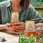 Personalized Sunflower and Lace Kraft Paper Seed Packets Wedding Favors 10 PCS