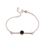 Personalized Projection Bracelet with 100 Languages I Love You and Photo for Family or Friends Her