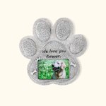 Personalized Paw Print Heart Shape Pet Memorial Stone for Cat or Dog Pet Memorial Gift