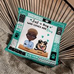 Henkilökohtainen Vain poika, joka rakastaa koiraansa Söpö heittää tyynyn kansi Isänpäivä Sohvan sisustus