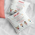 Henkilökohtainen muistikirja Stick Kid Söpö Kid Me rakastamme sinua aina ikuisesti heittää tyynyn kansi Isänpäivä lahja makuuhuoneen sisustus