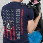 Maglietta personalizzata Best Dog Dad Ever Cute T-shirt Anniversary Daily Father's Day Amanti degli animali domestici