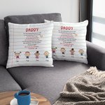 Henkilökohtainen muistikirja Stick Kid Söpö Kid Me rakastamme sinua aina ikuisesti heittää tyynyn kansi Isänpäivä lahja makuuhuoneen sisustus