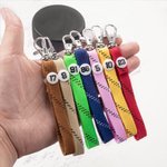 Porte-clés personnalisé pour les fans de hockey, avec numéro de lacet sur les deux côtés.