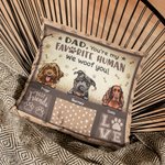 Henkilökohtainen isä olet minun suosikki ihmisen I Woof You heittää tyynyn kansi lahja koiran ystäville Isänpäivä lahja