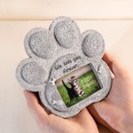 Personalized Paw Print Heart Shape Pet Memorial Stone for Cat or Dog Pet Memorial Gift