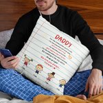 Henkilökohtainen muistikirja Stick Kid Söpö Kid Me rakastamme sinua aina ikuisesti heittää tyynyn kansi Isänpäivä lahja makuuhuoneen sisustus