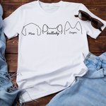 T-shirt Sweatshirt Personnalisé avec Nom Animal de Compagnie Cadeau pour Propriétaire d'Animal Chien Chat