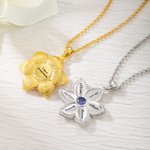 Personalized Star of Bethlehem Flower Necklace Praise for Mother Gift for Mother Women