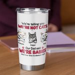 Henkilökohtainen söpö kissa isä sarjakuva kuvio 20oz Tumbler Isänpäivä Päivittäinen käyttö