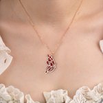 Personalisierte Schmetterling Halskette Name Halskette Geschenk für beste Freunde Freundin