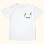 T-shirt Sweatshirt Personnalisé avec Nom Animal de Compagnie Cadeau pour Propriétaire d'Animal Chien Chat