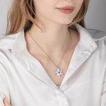 Personalized Star of Bethlehem Flower Necklace Praise for Mother Gift for Mother Women