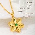 Personalized Star of Bethlehem Flower Necklace Praise for Mother Gift for Mother Women