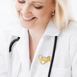 Personalized Medical School Graduation Stethoscope Pin Brooch with Student Name Nurse Doctor Gift