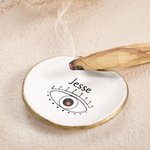Personalized Evil Eye Palo Santo Holder Palo Santo Burner Dish Spiritual Decor Incense Burner Incense Holder Handmade