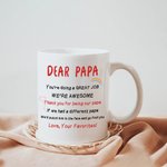 Henkilökohtainen rakas perheenjäsen rakkaus toisiaan söpö lapset valkoinen ja väri sisällä keraaminen muki syntymäpäivälahja lahja