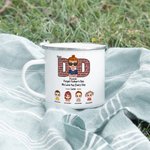 Tazza smaltata personalizzata Dear Dad Forget Father's Day We Love You Every Day per il regalo della Festa del Papà