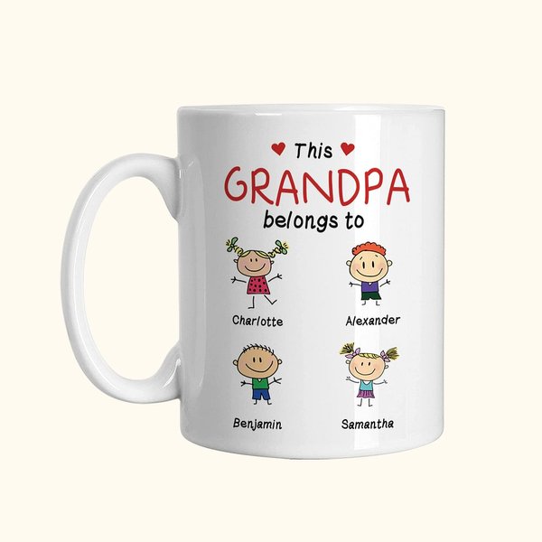 Family Member Mug - Grandpa Grandma Mom Dad