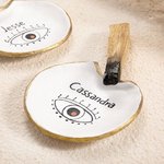 Personalized Evil Eye Palo Santo Holder Palo Santo Burner Dish Spiritual Decor Incense Burner Incense Holder Handmade