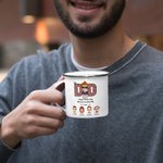 Tazza smaltata personalizzata Dear Dad Forget Father's Day We Love You Every Day per il regalo della Festa del Papà