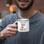 Personalized My Favorite People Call Me Dad Enamel Mug  for Father's Day Birthday Thanksgiving Day Gift from Kids