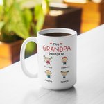 Personalised This Grandpa Grandma Mom Dad Belongs To Me Ceramic Mug  Gift for Family Member Office and Home Use