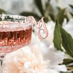 Personalized Initials Drink Topper Acrylic Mirror Tags Anniversary Wedding Party Favor Gift for Couple