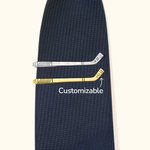 Personalized Hockey Tie Clip Hockey Tie Vintage for Men Father's Day Gift Boyfriend Gift