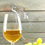 Personalized Initials Drink Topper Acrylic Mirror Tags Anniversary Wedding Party Favor Gift for Couple