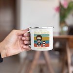 Personalized It's A Great Farther Thank You  Enamel Mug Dad Gifts from Daughter Son for Thanksgiving Day Father's Day Gift