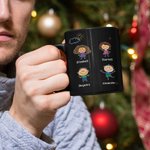 Personalised Dear Family Member You're Doing A Great Job We're Awesome Black Ceramic Mug Father's Day Mother's Day Gift Coffee Mug