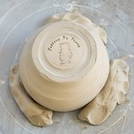 Personalised Ceramic Clay Brass Pottery Stamp with Pattern Initial Date Gift for Handicraft Lovers