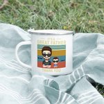 Personalized It's A Great Farther Thank You  Enamel Mug Dad Gifts from Daughter Son for Thanksgiving Day Father's Day Gift