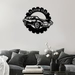 Personalized Metal Classic Car Sign Wall Sign Workshop Sign Garage Sign Home Decor Father's Day Gift for Dad Grandpa Brother Boyfriend