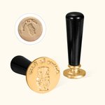 Personalised Ceramic Clay Brass Pottery Stamp with Pattern Initial Date Gift for Handicraft Lovers